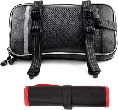Motor Zadeltassen - Bagage Tassen - Motor Rijden - Waterdicht Oxford Materiaal - 30 x 18 cm - Zwart