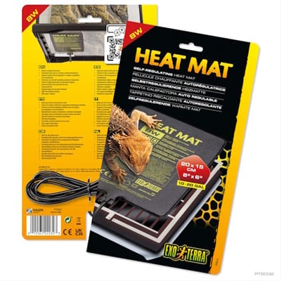 Exo Terra Zelfregulerende warmtemat voor glazen terrariums | 8W 16W 24W 8 Watt - 20x15CM