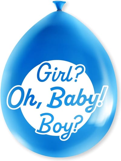 Paperdreams Ballonnen - gender reveal party - 24x stuks - roze / blauw - 30 cm