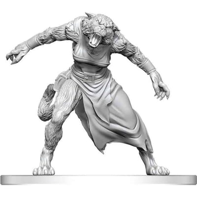 Pathfinder Battles Deep Cuts Unpainted Miniature Weretiger 13 cm