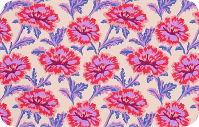 Badmat 80x50 cm - Antislip - Bloemen - Patroon - Meerkleurig - Badmatten voor badkamer - Badkamermat - Douchemat - Badkamer mat
