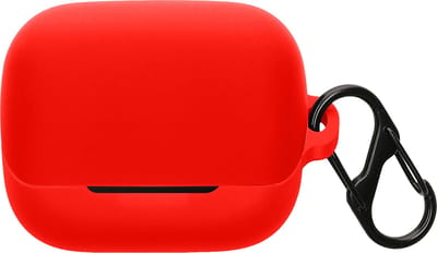 kwmobile cover voor oordopjes case - geschikt voor Anker Soundcore K20i - Trendy beschermhoes draadloze oordopjes in rood