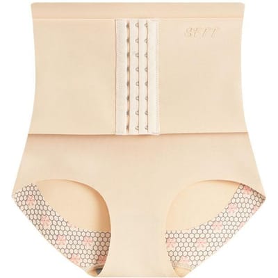 Heuplifting Platte buik Dames slip Body Shapewear Dames Hoge taille trainer Body Shaper Body Corset M nude