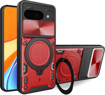Hoesje geschikt voor Google Pixel 9a - Techsuit CamGuard Pro Back Cover - Rood