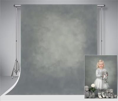 Grijze Studio Fotografie Achtergronddoek - Opvouwbaar en Kreukvrij