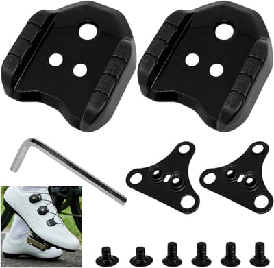 Fiets Cleats Adapters voor Shimano SPD, 3-Hole Platen, Pedal Converter voor Zwarte Wegfietsschoenen en Accessoires