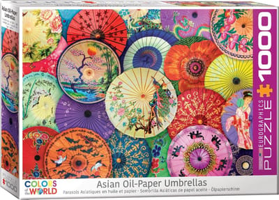 Eurographics - Aziatische papieren paraplu's [Asian Oil Paper Umbrellas] - 1000 stukjes 68×48cm (b×h) - Legpuzzel