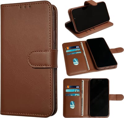 Casemania Hoesje Geschikt voor Xiaomi Redmi Note 14 4G - Bruin - Portemonnee Book Case - Kaarthouder & Magneetlipje