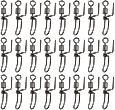 Dailygoods- Swivels 50 Stuks - Roestvrij Staal - Draaibaar - Cascade Wartels - Corrosiebestendig - Verbeterde Werpafstand - Viswartels