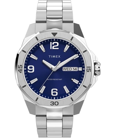Timex Essex TW2W79500 Horloge - Staal - Zilverkleurig - Ø 46 mm