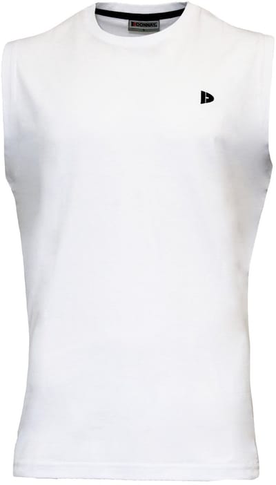 Donnay - T-shirt zonder mouw (Stan) - Sportshirt - Heren - White (001) - maat 3XL