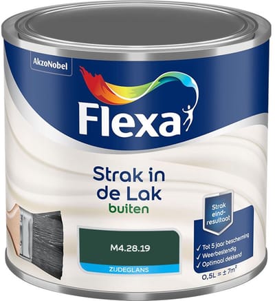 Flexa - Strak In De Lak Buitenlak Zijdeglans - M4.28.19 - Mengverf - 500 Ml