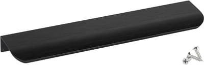 SOTECH meubelgreep Blanket Tommy zwart geborsteld 200 mm Ladegrepen voor montage achter incl. bevestigingsschroeven