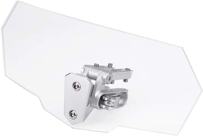 Motorfiets Voorruit - Universele Windscherm - Comfortabel Rijden - Verstelbaar Design - 270 x 120 mm - Transparant