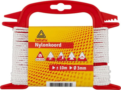 Nylonkoord wit 8mm Deltafix