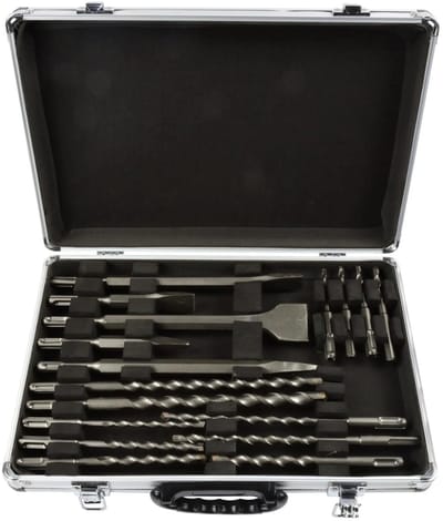 GEKO Boor- en beitelset - SDS PLUS - 17-delig - Inclusief opbergkoffer