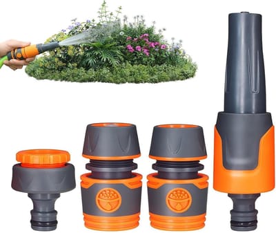 Hogedrukreiniger Tool - Krachtige Spuit - Auto en Huis Reinigen - 3 Verstelbare Modi - 13.3 cm Lengte - Grijs