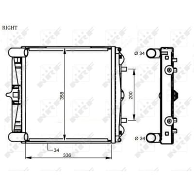 Radiator, motorkoeling NRF 59131