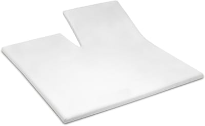 YOON molton katoen enkele split Wit - 140x200 cm - 100% katoen - topmatras
