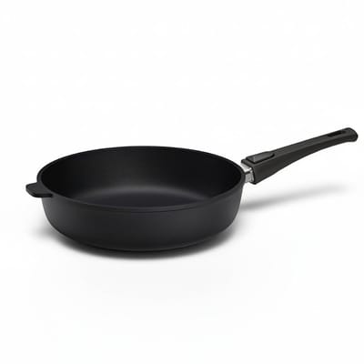 Hoffmann STONIQ hapjespan zonder deksel - Ø 28 cm - PFAS-vrij - Afneembare steel - Gemaakt in Duitsland