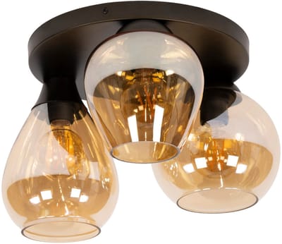 Fraaai - Elouise plafondlamp 3-lichts - Amber glas