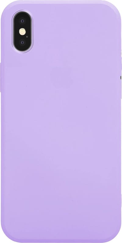 Coverzs Pastel siliconen hoesje geschikt voor Apple iPhone Xs Max - optimale bescherming - silicone case - backcover - paars