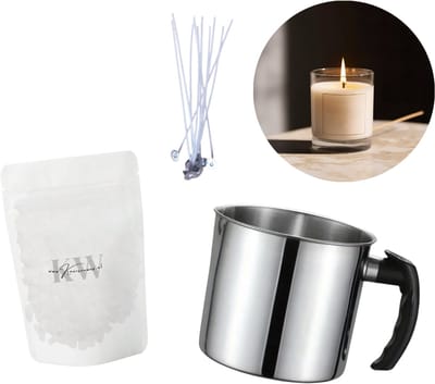 Candle Cocktail DIY Kaarsen Maken Set Basis S – Starterset voor Zelf Kaarsen Maken – Compleet Pakket met Was en Lonten