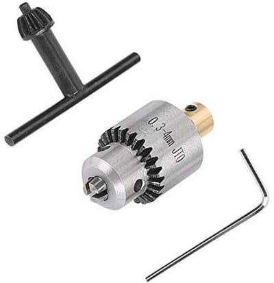 Dailygoods - Dailygoody - Boorkop Micro 0,3-4 mm - Waterdicht en Anti-corrosie - Duurzaam Metaal - Voor Draaibank en Boormachine - Inclusief Boorkopsleutel en Mess
