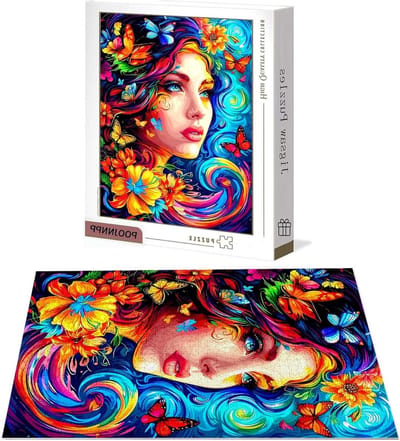 Puzzel 4000 Stukjes - Houten Puzzel - Hersenen Stimuleren - Genummerde Rugzijde - 141x87 cm - Multicolor