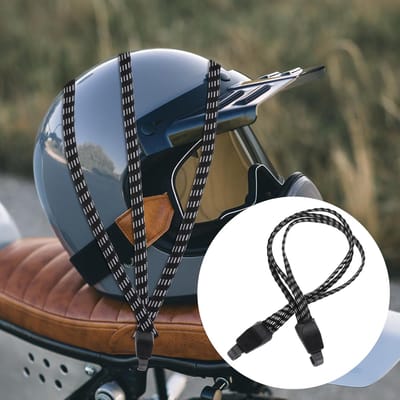 Candala Set van 2 fietsspanbanden met haken, verstelbare fietsspanbanden voor bagagerekken, elastisch fietstouw, bagagespantouw, fietshaakbinder voor kamperen, bagagerek, motorfiets