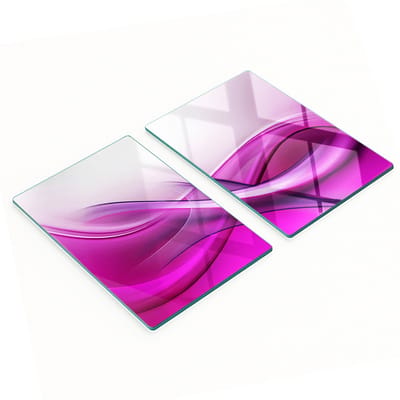 Multifunctionele decoratieve keukenplanken van gehard glas met golvend patroon, 2x40x52 cm