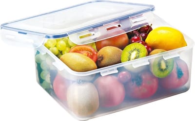 Lock&Lock Vershouddoos - Bewaardoos - Opbergdoos - Opbergbox met deksel - 5,5 liter - Luchtdicht - BPA vrij - PFAS vrij - Transparant
