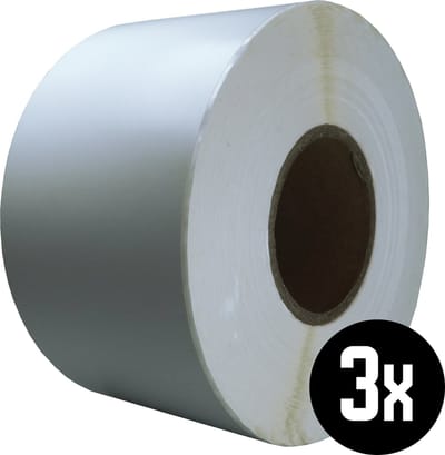 DULA Compatible Zebra Labels 102x210mm - 810 etiketten per rol - kern 76mm - Wit- Permanent - 3 rollen