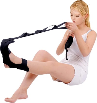 Dailygoody - Stretchband - Yoga - Pijnloze Stretcher - Zwart