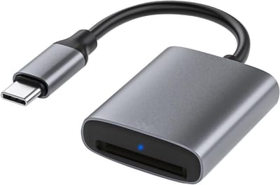 Geheugenkaartlezer - SD Kaartlezer - Data Overzetten - UHS-II Ondersteuning - Compact Design - Zilver