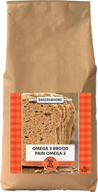 Bakers@home broodmix - Omega 3 brood met lijnzaad en chia - 2 kg