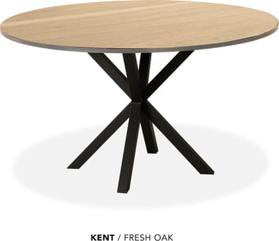 Maxfurn - Eettafel rond | Zeer krasvast | Kleur: Fresh oak | diameter 120cm