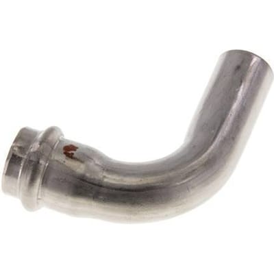 90 graden L-Perskoppeling - 22mm Persmof & 22mm Buiseinde - RVS