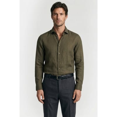 Dstrezzed Ds-jagger Shirt Army Green Maat: S | Casual Overhemden Outlet | Heren | Groen