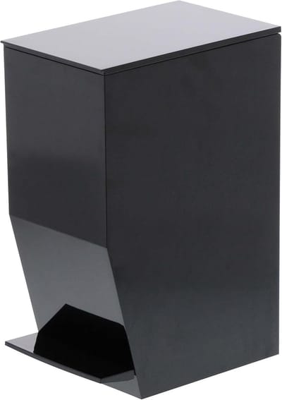 Pedaalemmer - Afvalbak - Hygiënisch Werken - Met Deksel - 12 x 19 x 27.5 cm - Zwart