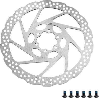 Bicycle Brake Disc 180 mm voor MTB, 6 Holes, RVS 1CR13, Geschikt voor Mountainbikes en Fietsen