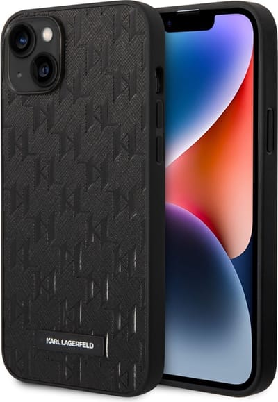 Karl Lagerfeld KLHCP14MSAKLHPK iPhone 14 Plus 6.7 "hardcase black / black Saffiano Mono Metal Logo