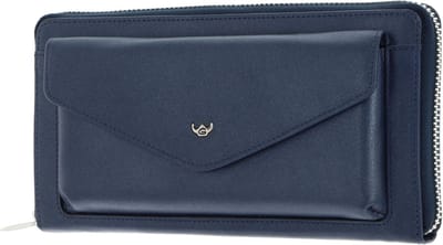 Golden Head Leren portemonnee Valencia RFID Protect RV-Damenbörse 2830 Saphir donkerblauw
