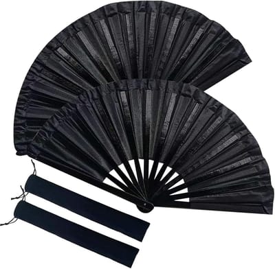 2 Stuks Vouwbare Zijden Handwaaiers - Chinese Stijl Dansaccessoire