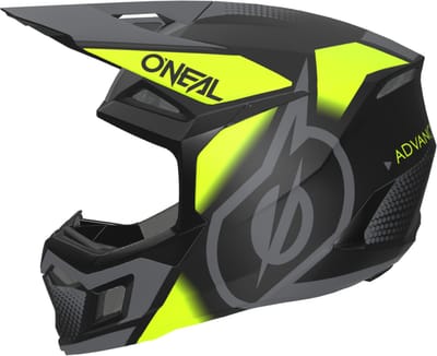 O'NEAL 3SRS Vision Zwart Fluo Geel Crosshelm - Helm
