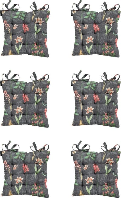 Madison - Zitkussen - Universeel - 6st - 46 x 46cm - Clea Grey - Grijs