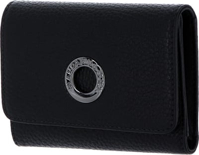 MANDARINA DUCK Leren Portemonnee Mellow Leather Wallet Black Zwart
