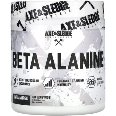 Ax & Sledge Supplementen, Basic, Beta-Alanine, Ongezoet, 7,05 oz (200 gram)