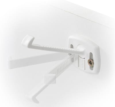 Jippie Draaihaakjes voor Kastjes en Lades – Babyveiligheid – 8 Stuks – Wit