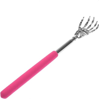 Uitschuifbare ruggenkrabber - Massage stok - Jeuk verlichten - Telescopisch verstelbaar - 2.5 meter - Roze